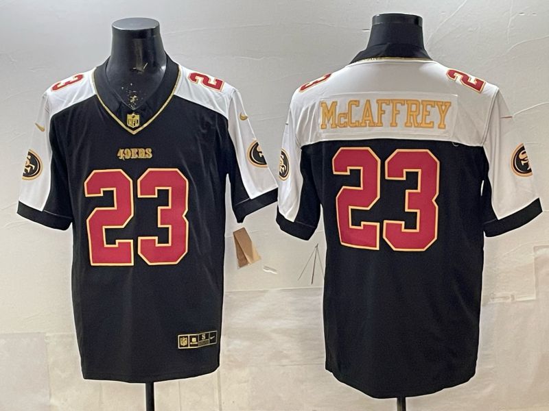 Men 2026 Nike San Francisco 49ers #23 Mccaffrey Black 3th generation Thorwback Limited NFL Jersey 010->tampa bay buccaneers->NFL Jersey
